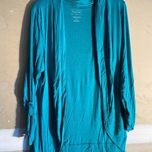 Motherhood Maternity Teal/Green Cardigan Sz XL